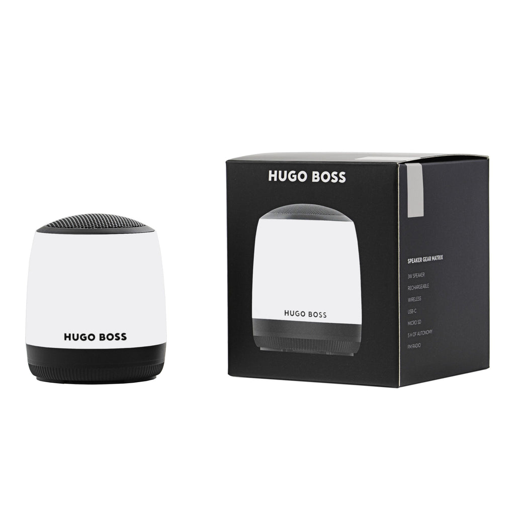Men's designer wireless speakers Hugo Boss white Speaker GEAR MATRIX 