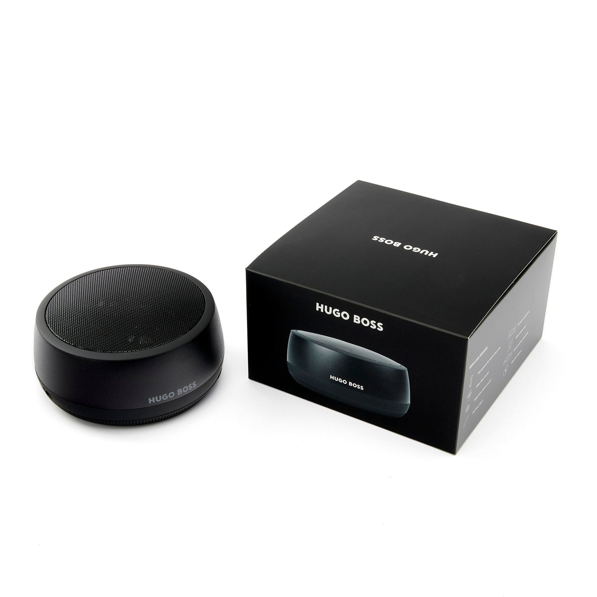 hugo boss gear luxe speaker Designer wireless speakers Hugo Boss fashion luxe black Speaker Gear – Luxury Corporate Gifts