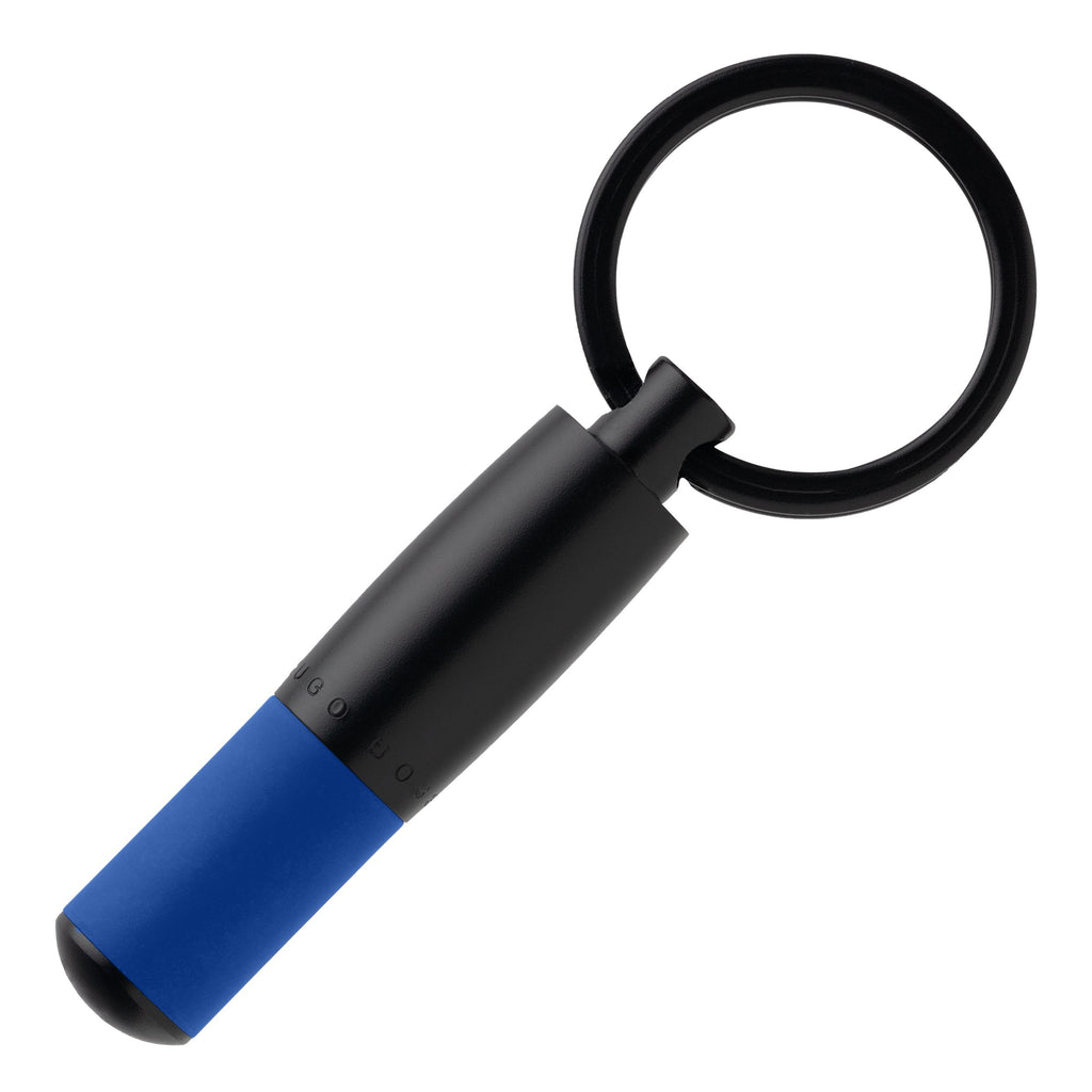 Ballpoint pen, key ring & card holder from HUGO BOSS blue gift set