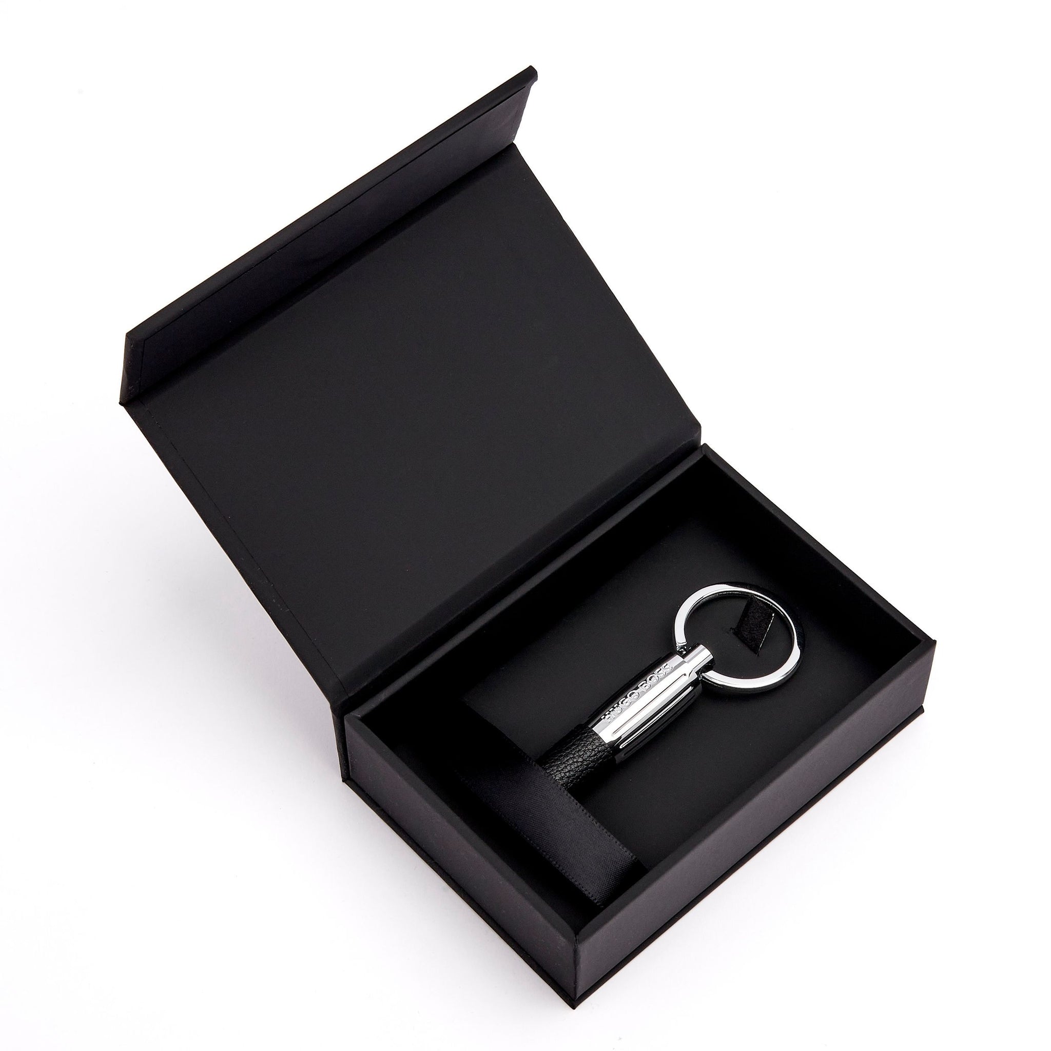 Men s designer keychains HUGO BOSS Black trendy Key ring Pure Iconic Luxury Corporate Gifts B2B Gifts Shop HK