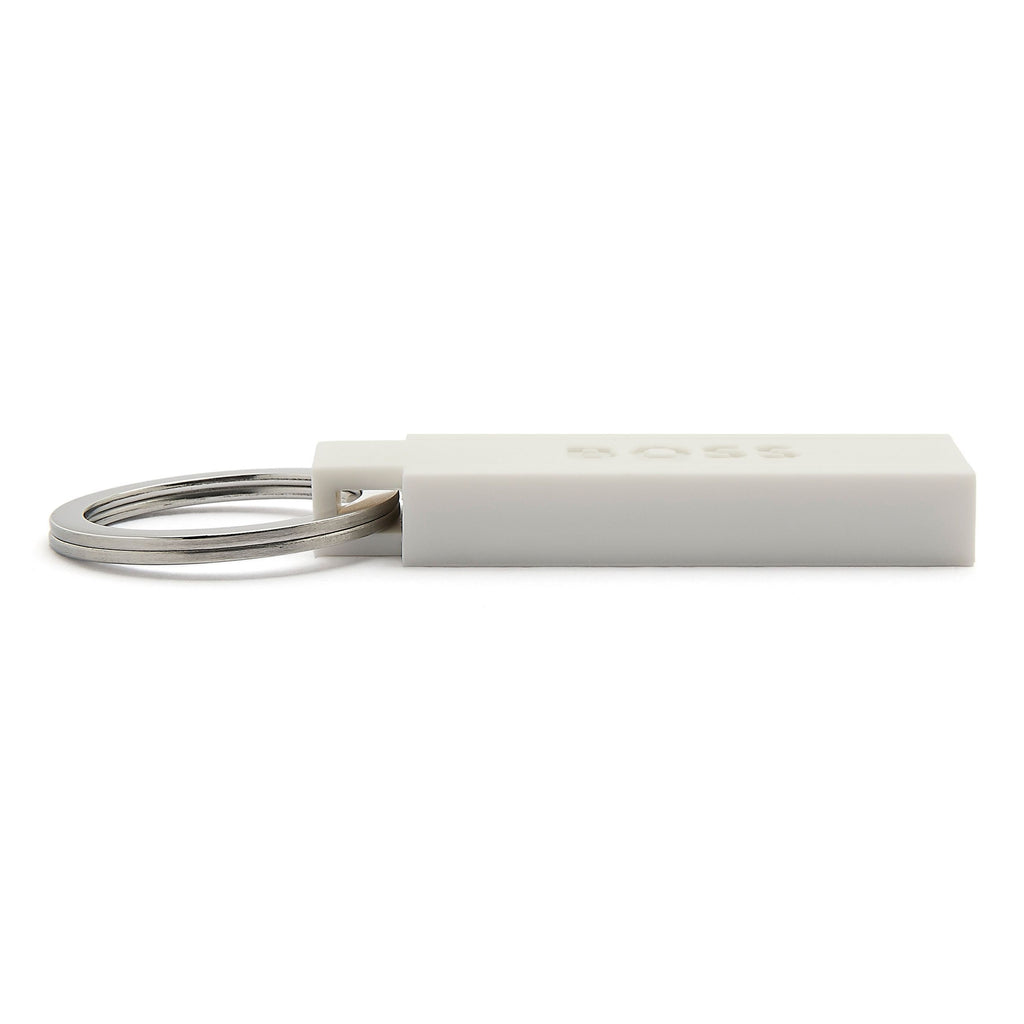 Silicone keychain & keyholder HUGO BOSS White Key ring Edge Iconic