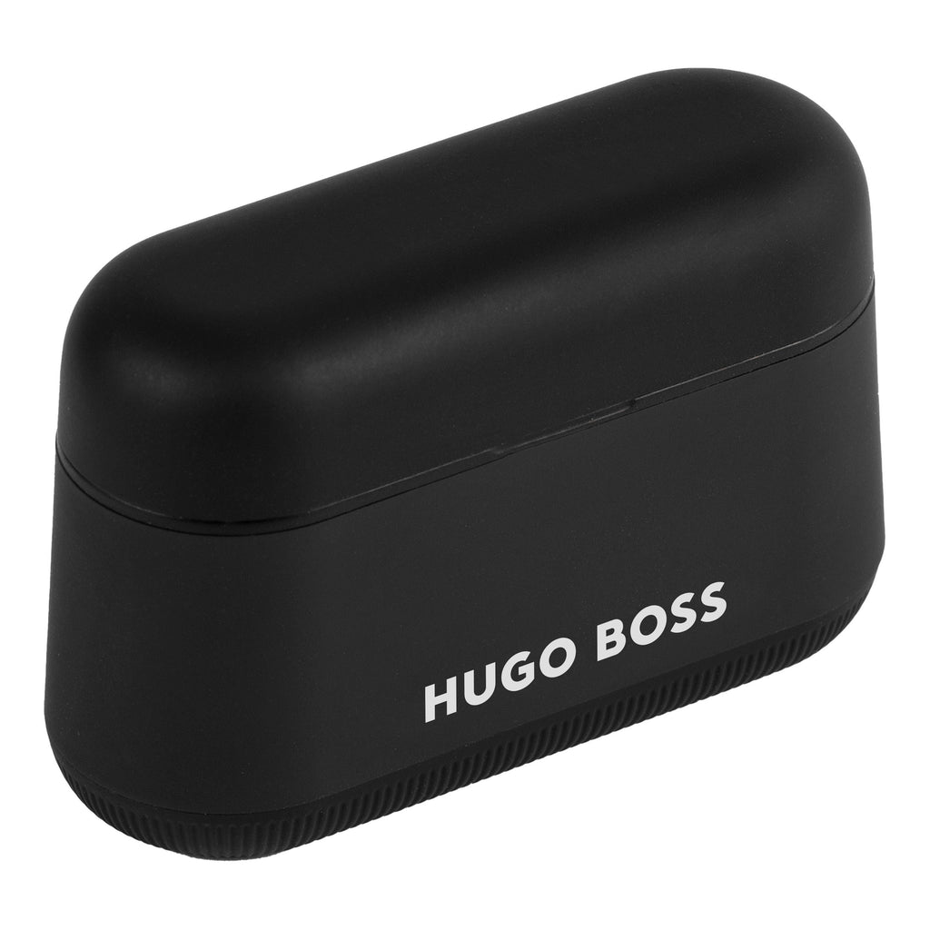 Luxury wireless earbuds Hugo Boss Fashion Black Earphones Gear Matrix