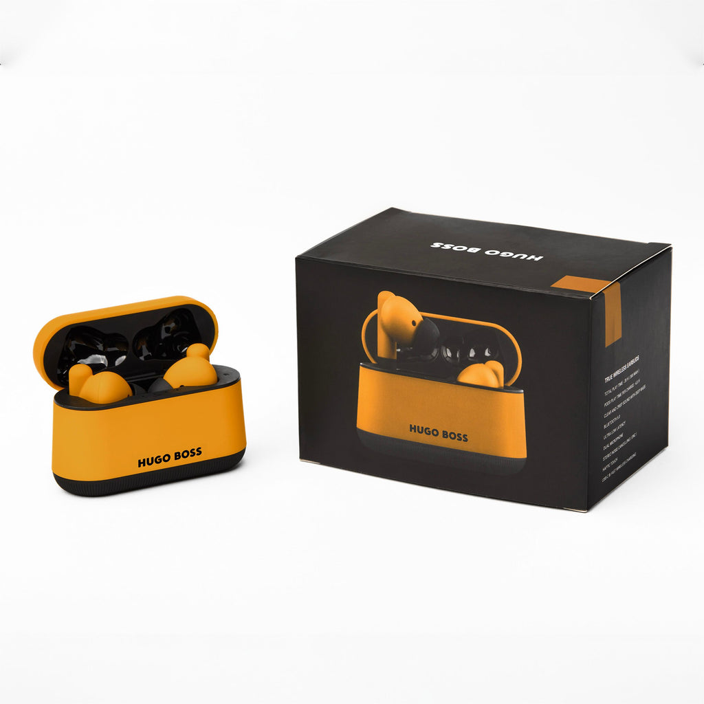 Yellow Earphones Gear Matrix from HUGO BOSS Hong Kong corporate gifts