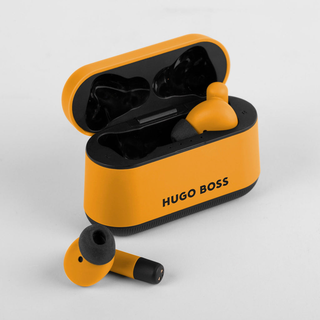 Yellow Earphones Gear Matrix from HUGO BOSS Hong Kong corporate gifts