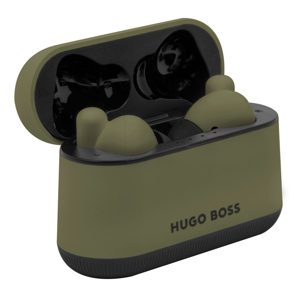  Wireless earbuds in Hong Kong HUGO BOSS khaki earphones Gear Matrix 