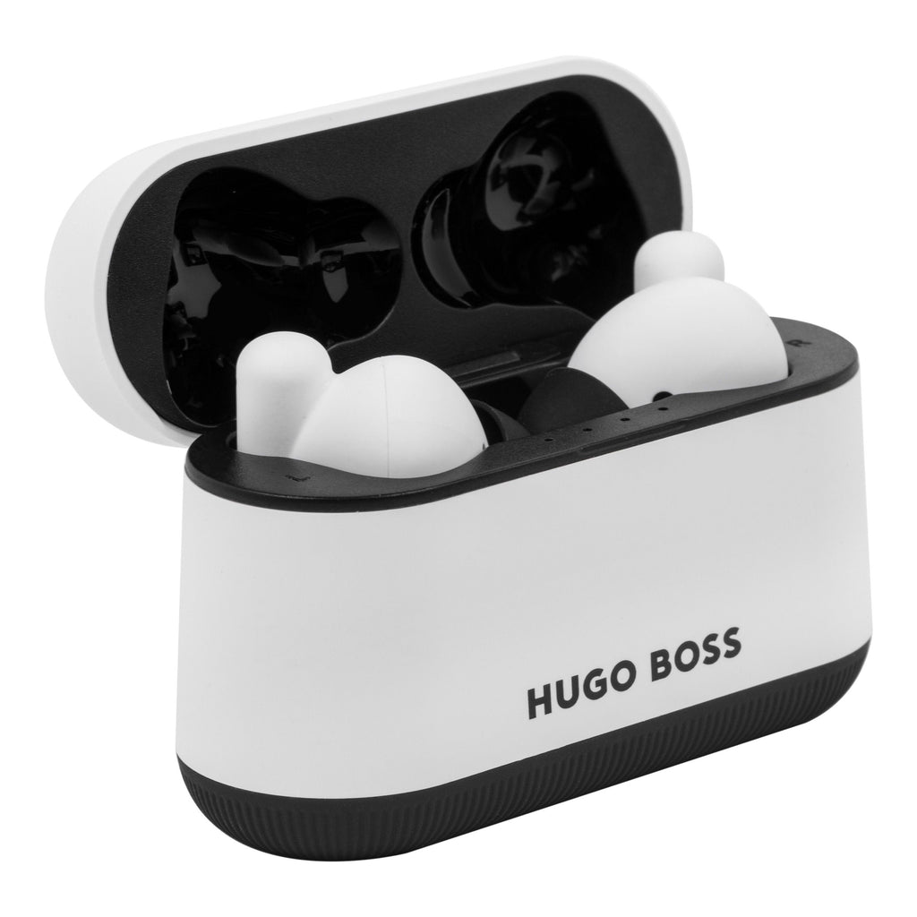 Luxury earbuds for Hugo Boss Fashion White Earphones Gear Matrix