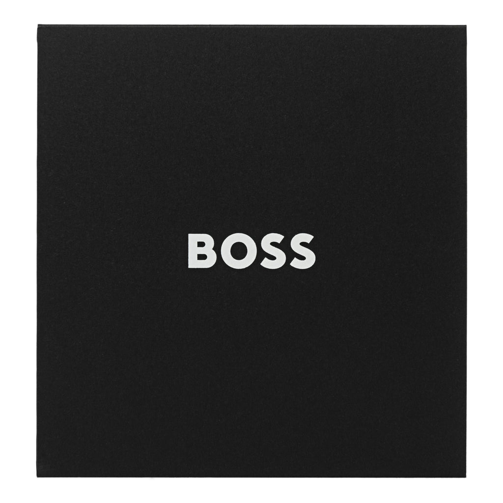 HUGO BOSS 標誌性深啞光黑色開酒器套裝，質地柔軟