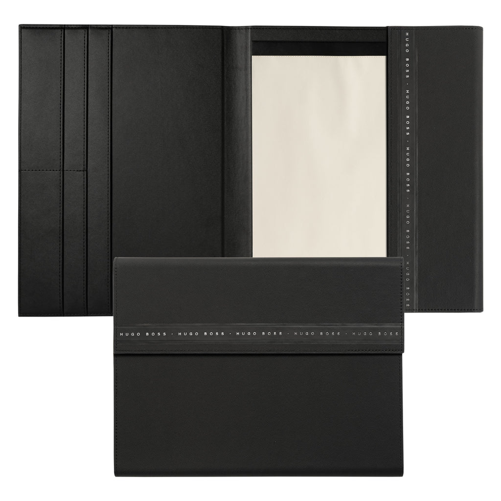 Gift set for him HUGO BOSS Black Fountain pen & A4 Folder Ribbon