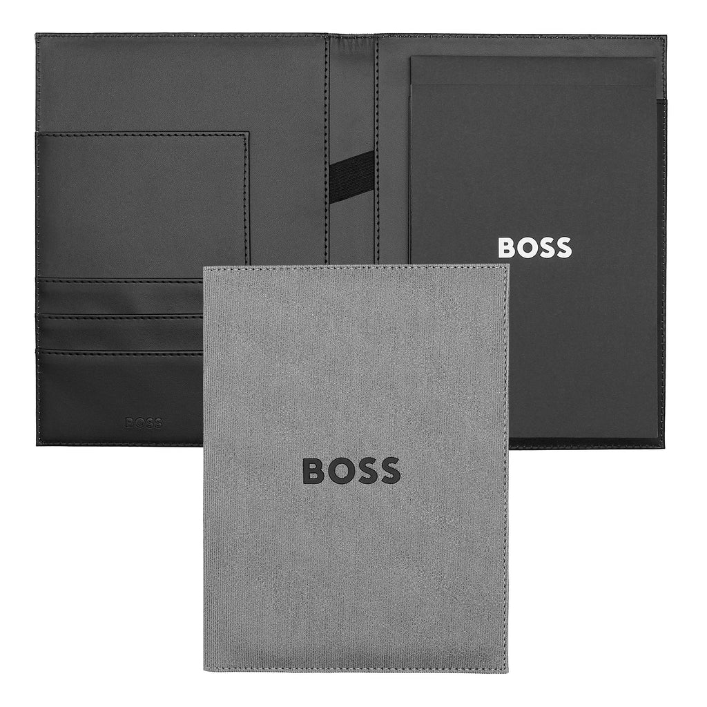 Portfolios BOSS Grey A5 Folder Formation Line with black embossed logo