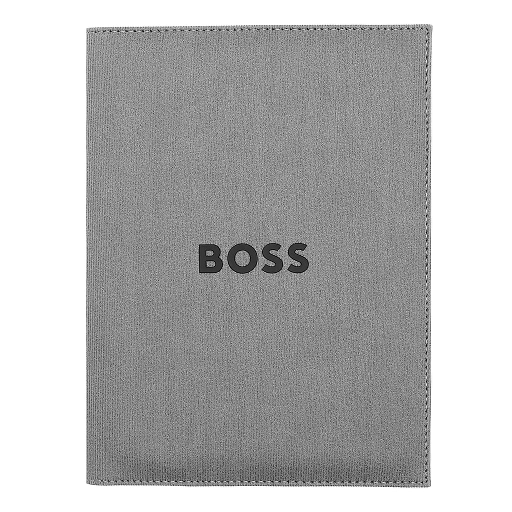 Portfolios BOSS Grey A5 Folder Formation Line with black embossed logo