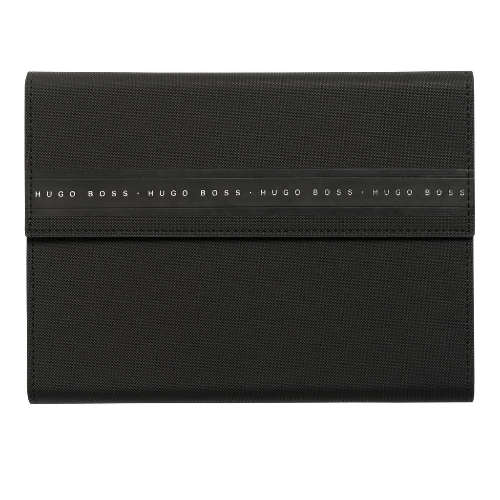 Customized folders HUGO BOSS Men's Black A5 Folder Ribbon