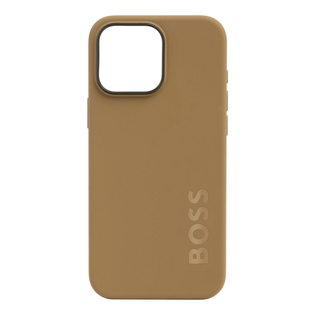 Business gifts BOSS camel color phone case for iPhone 16 Pro Max Edge