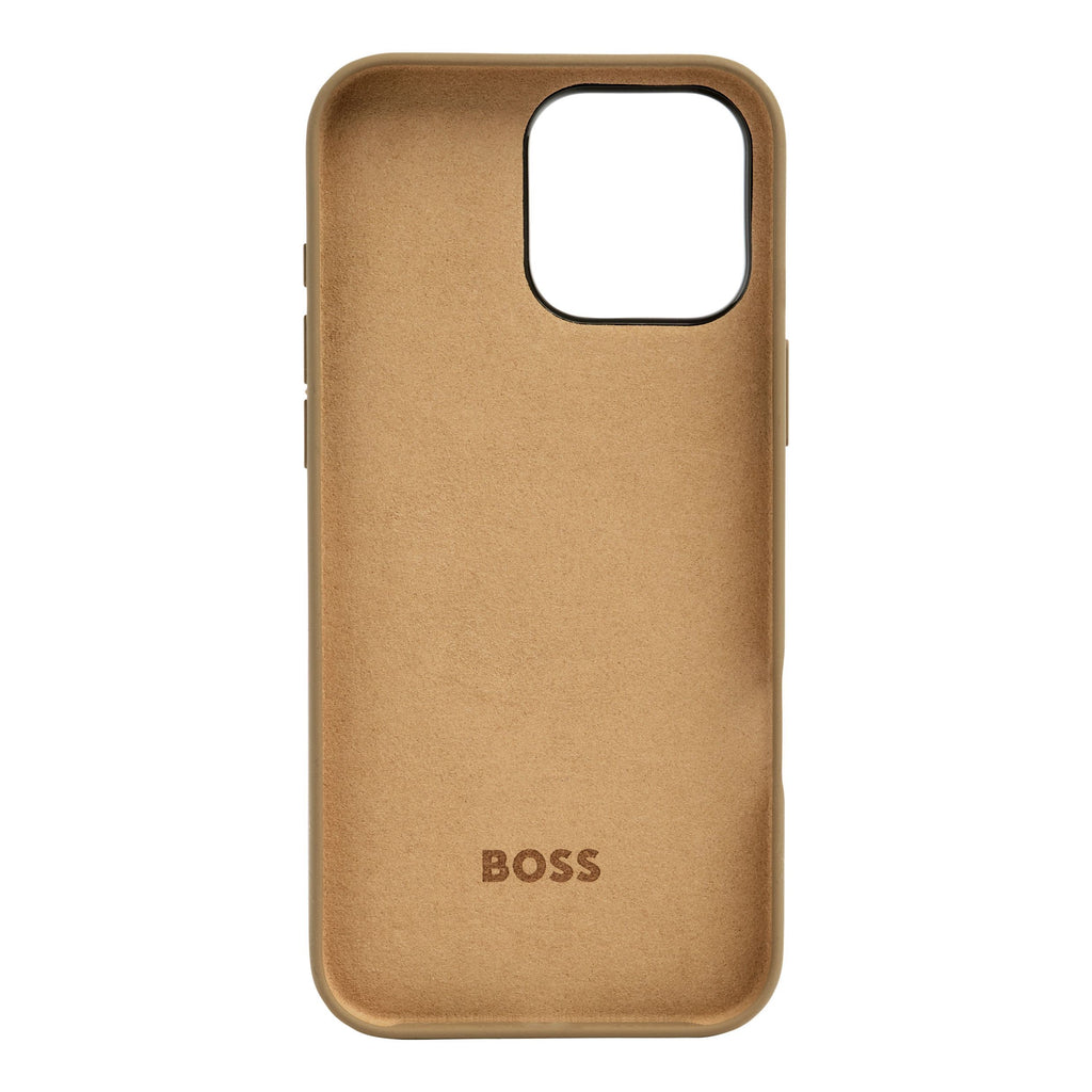 Business gifts BOSS camel color phone case for iPhone 16 Pro Max Edge