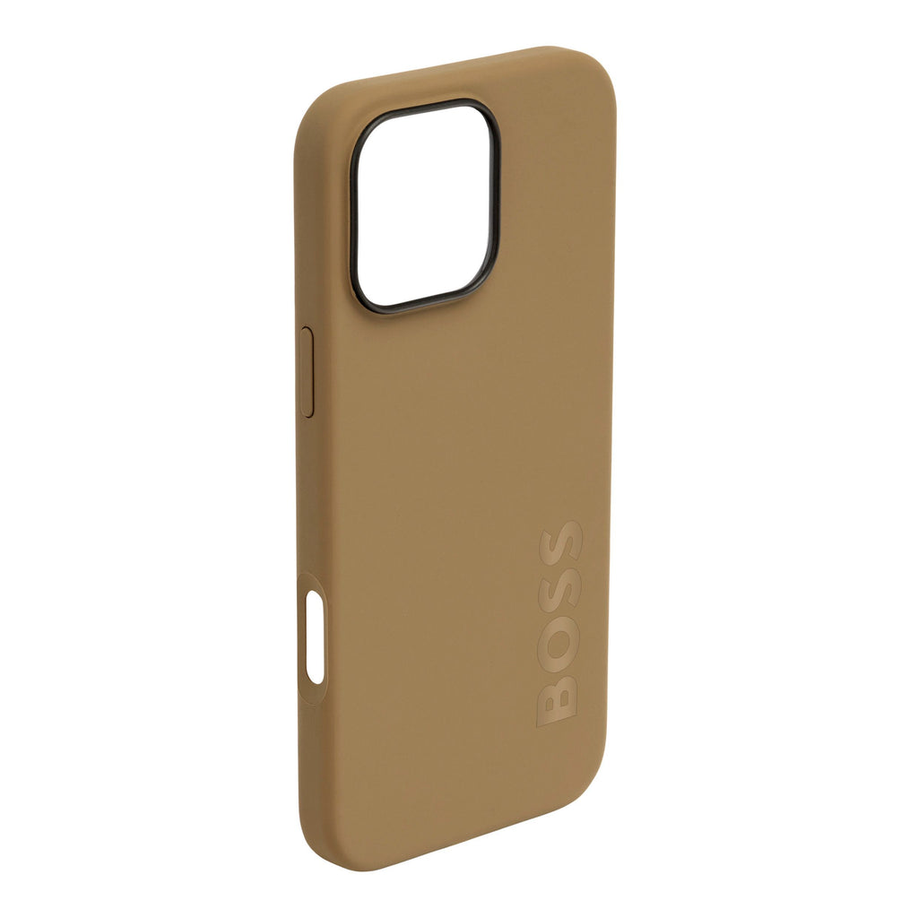 Business gifts BOSS camel color phone case for iPhone 16 Pro Max Edge
