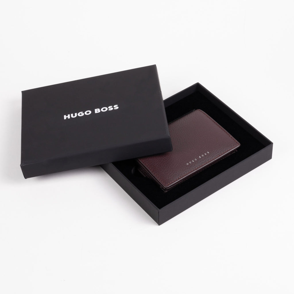Luxury gifts for men Hugo Boss fashion burgundy Card Holder Storyline