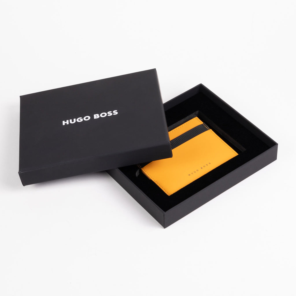 Buy Hugo Boss yellow card holder Gear Matrix in HK , Macau & China
