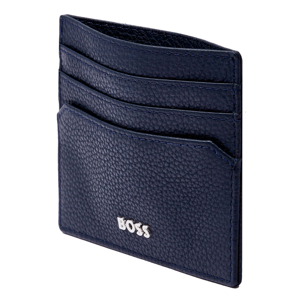 Corporate gift ideas HUGO BOSS Men's Navy Grained Card holder Classic 