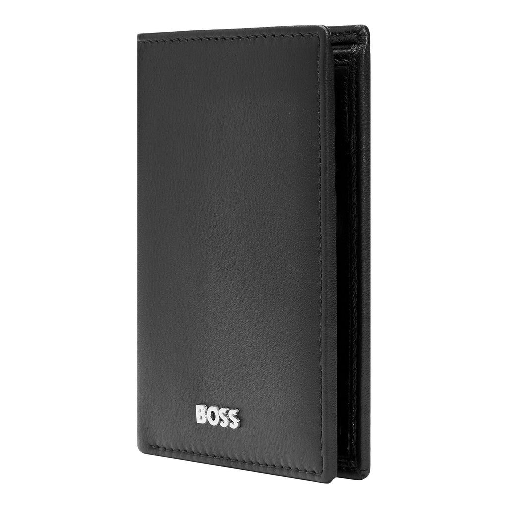 Men's bifold wallets BOSS Smooth Black folding Card holder Classic 