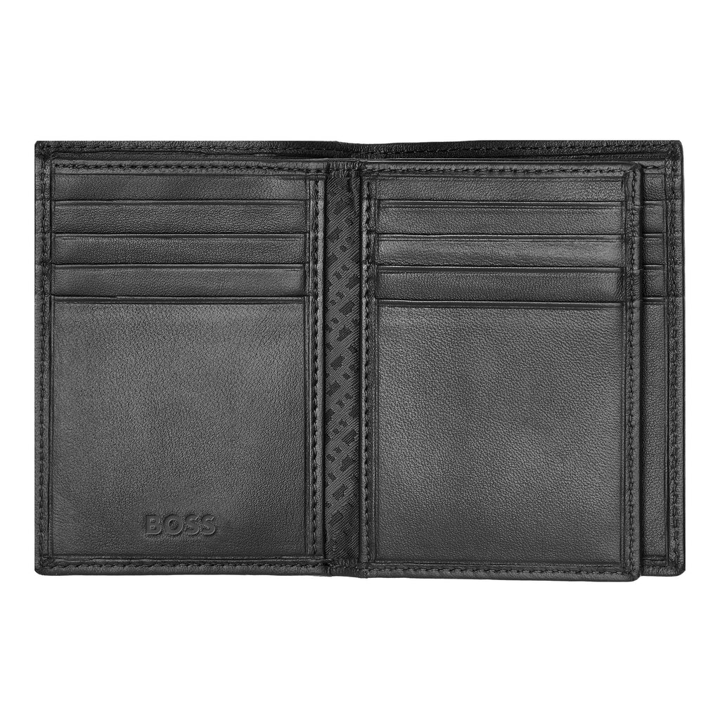 Hugo Boss Classic Smooth Card Holder Porte-Cartes Cuir Noir