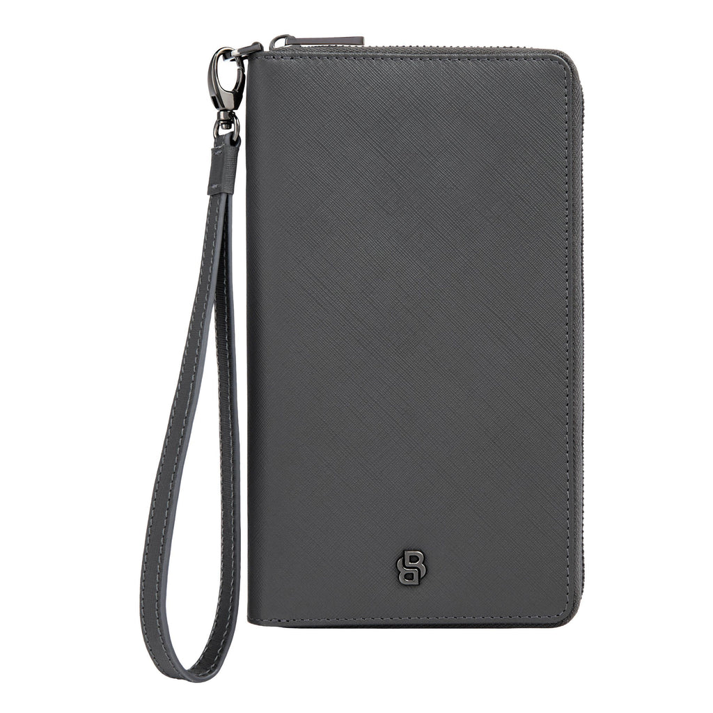 Shop BOSS grey travel wallet Double B in Hong Kong, Macau and China