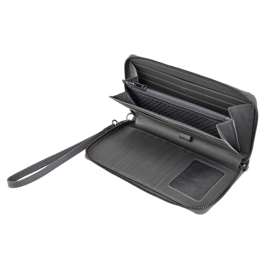 Shop BOSS grey travel wallet Double B in Hong Kong, Macau and China
