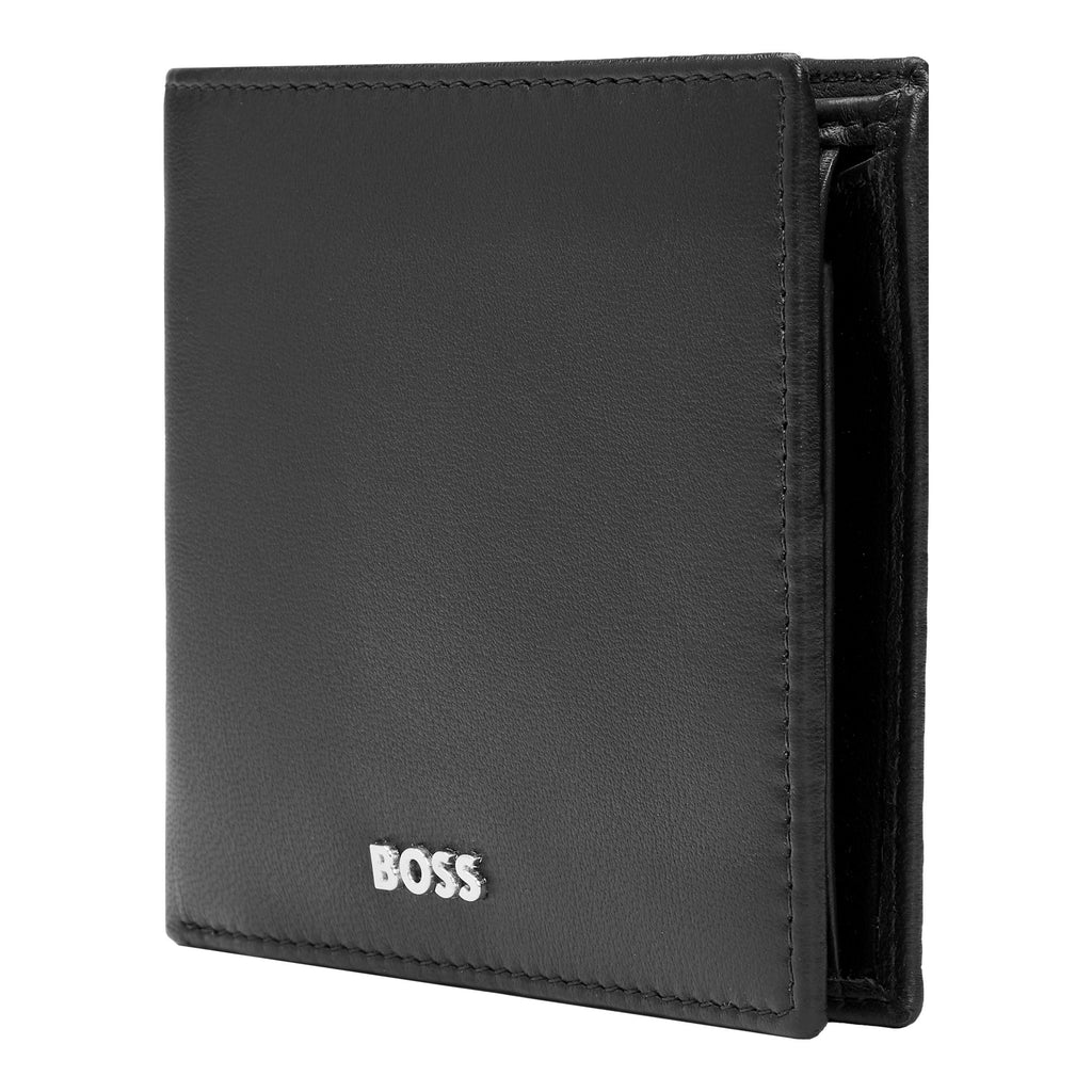  Men's coin purse with pocket BOSS Smooth Black Coin Wallet Classic