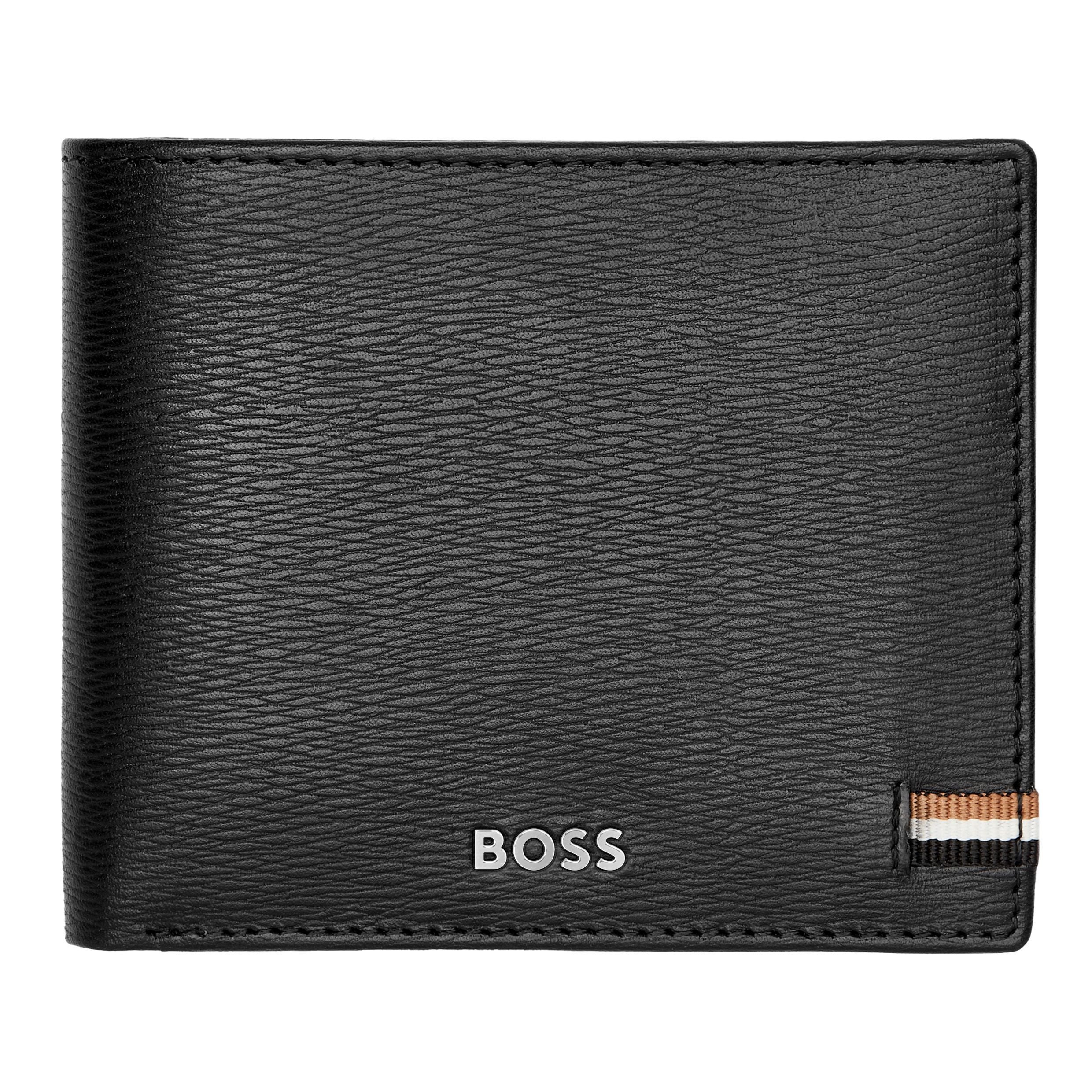 Men's money wallets HUGO BOSS black wallet with coin pocket Iconic