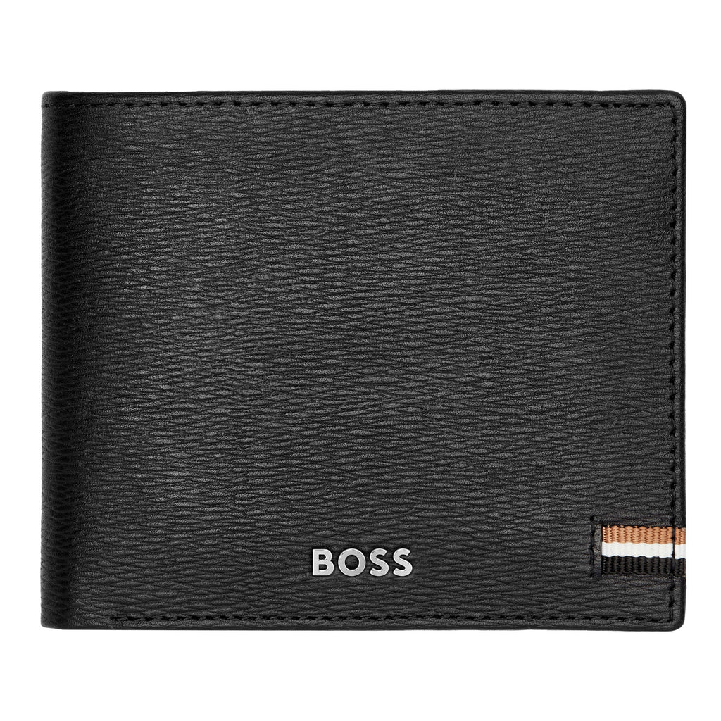 Men's small leather goods BOSS Black Money wallet with flap Iconic 