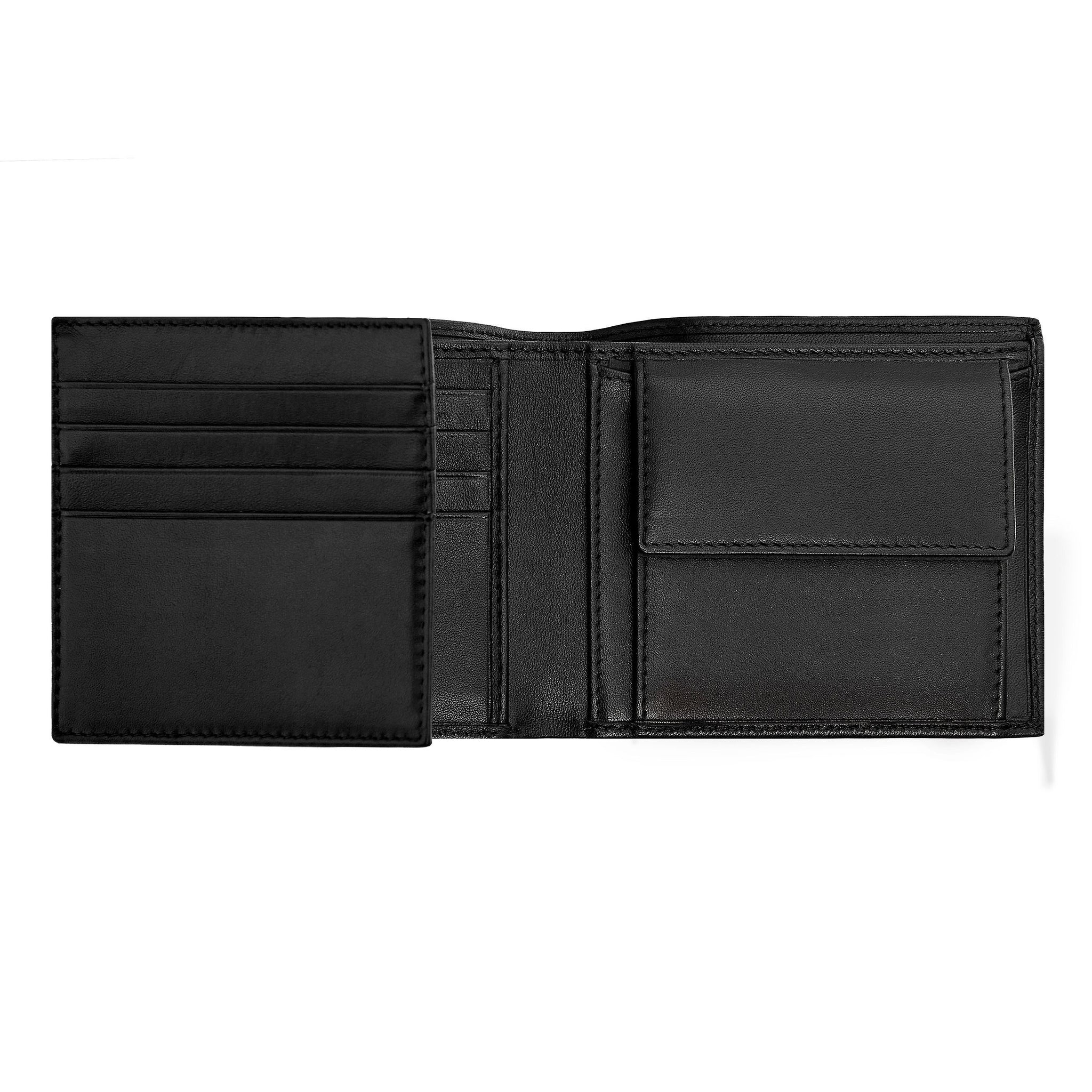 【冬バーゲン★特別送料無料！】 small Men's leather flap with wallet Money Black BOSS goods その他