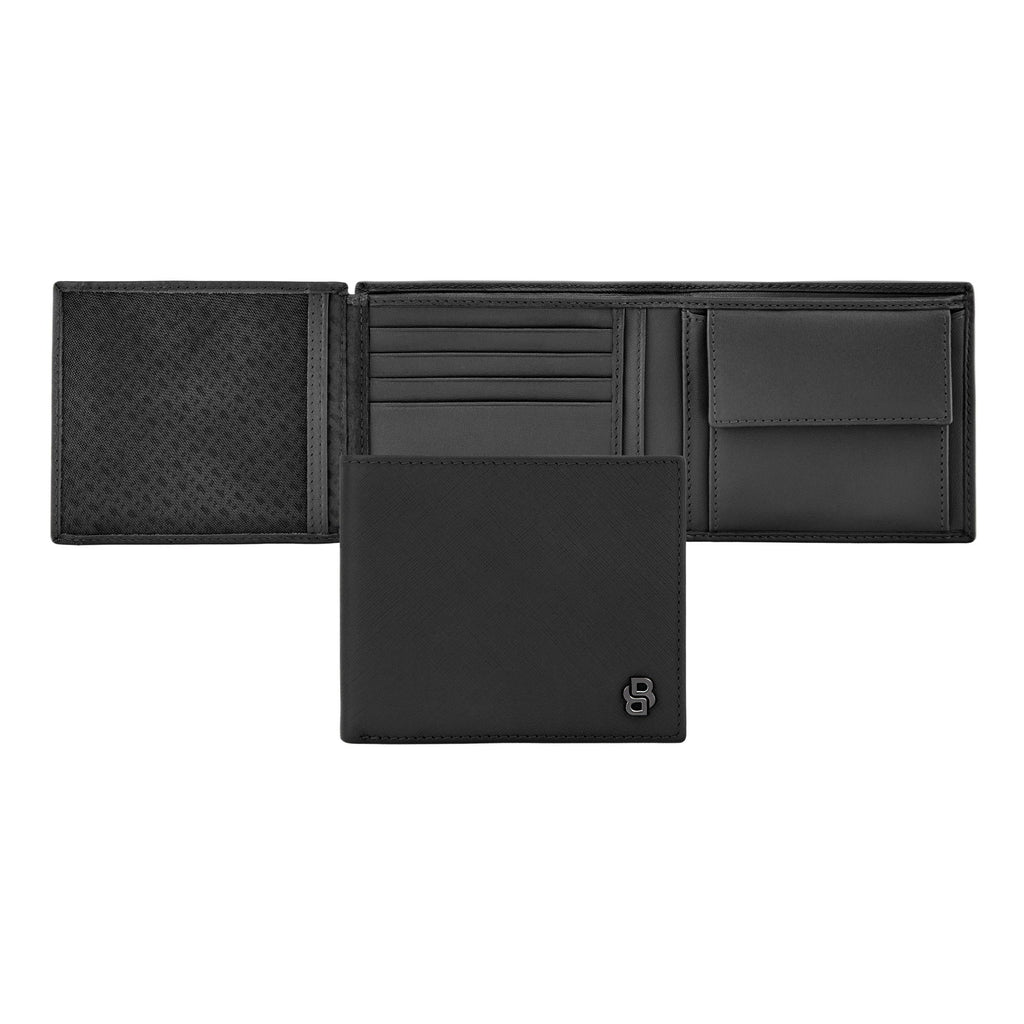 Shop BOSS black money wallet with flap Double B in Hong Kong & China