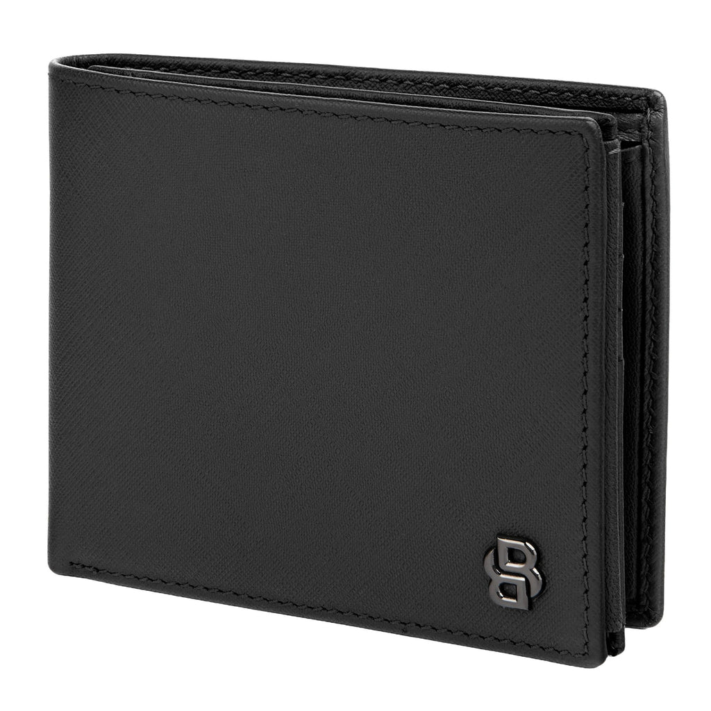 Shop BOSS black money wallet with flap Double B in Hong Kong & China