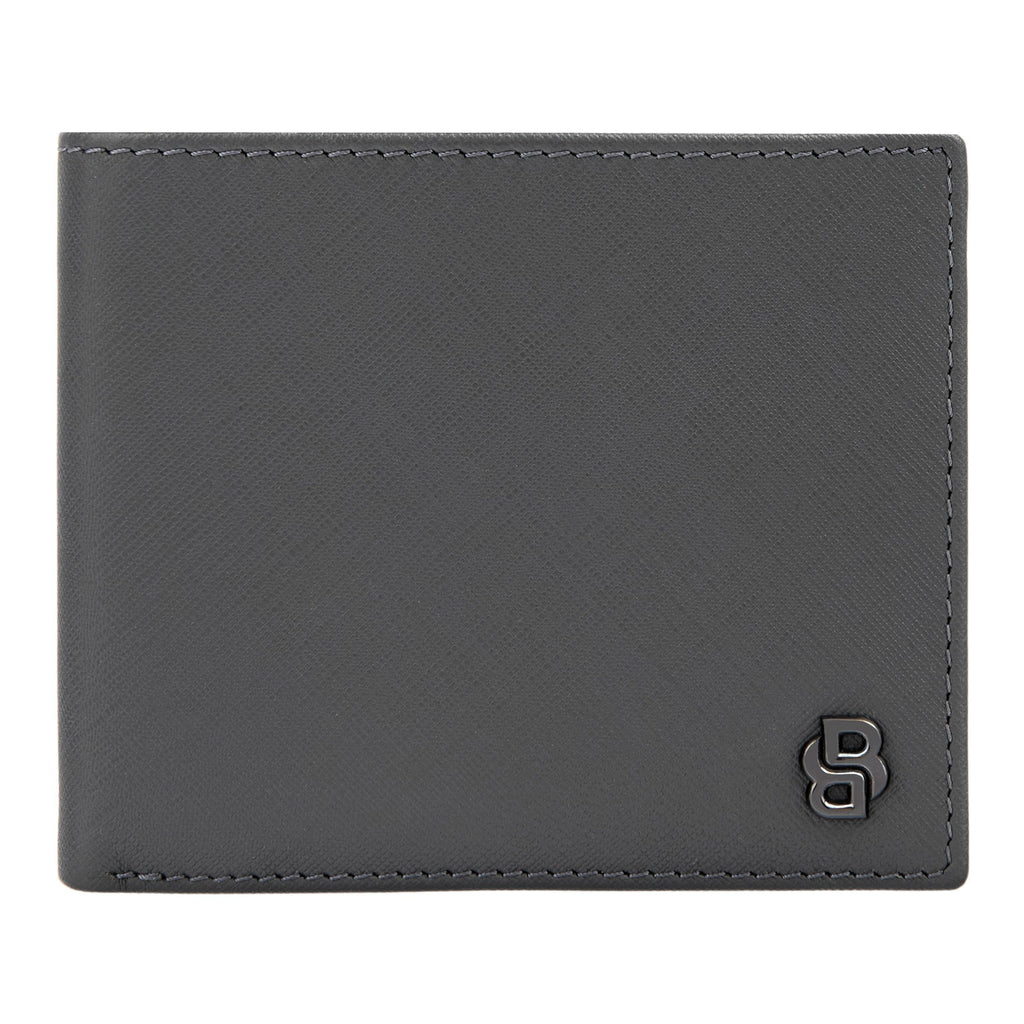 BOSS trifold money wallet with Double B monogram pattern inside lining
