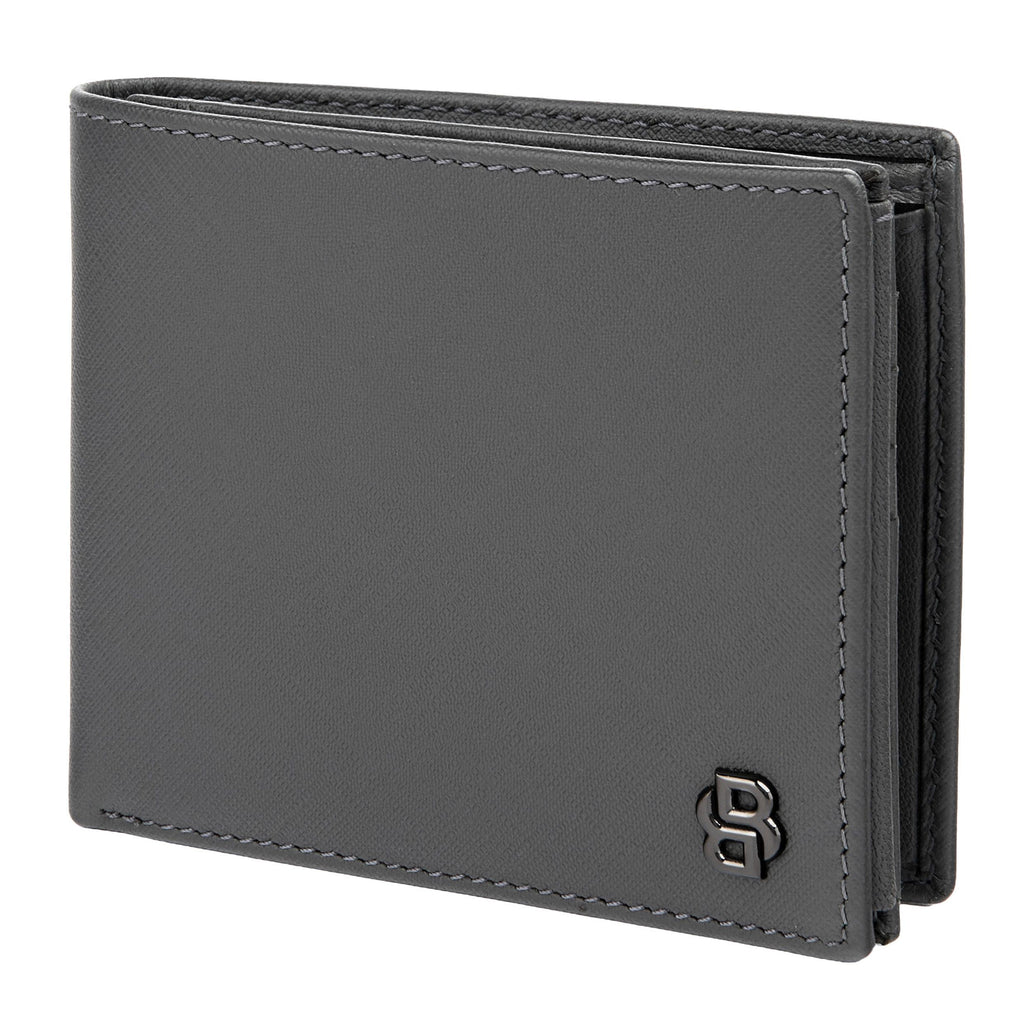 BOSS trifold money wallet with Double B monogram pattern inside lining