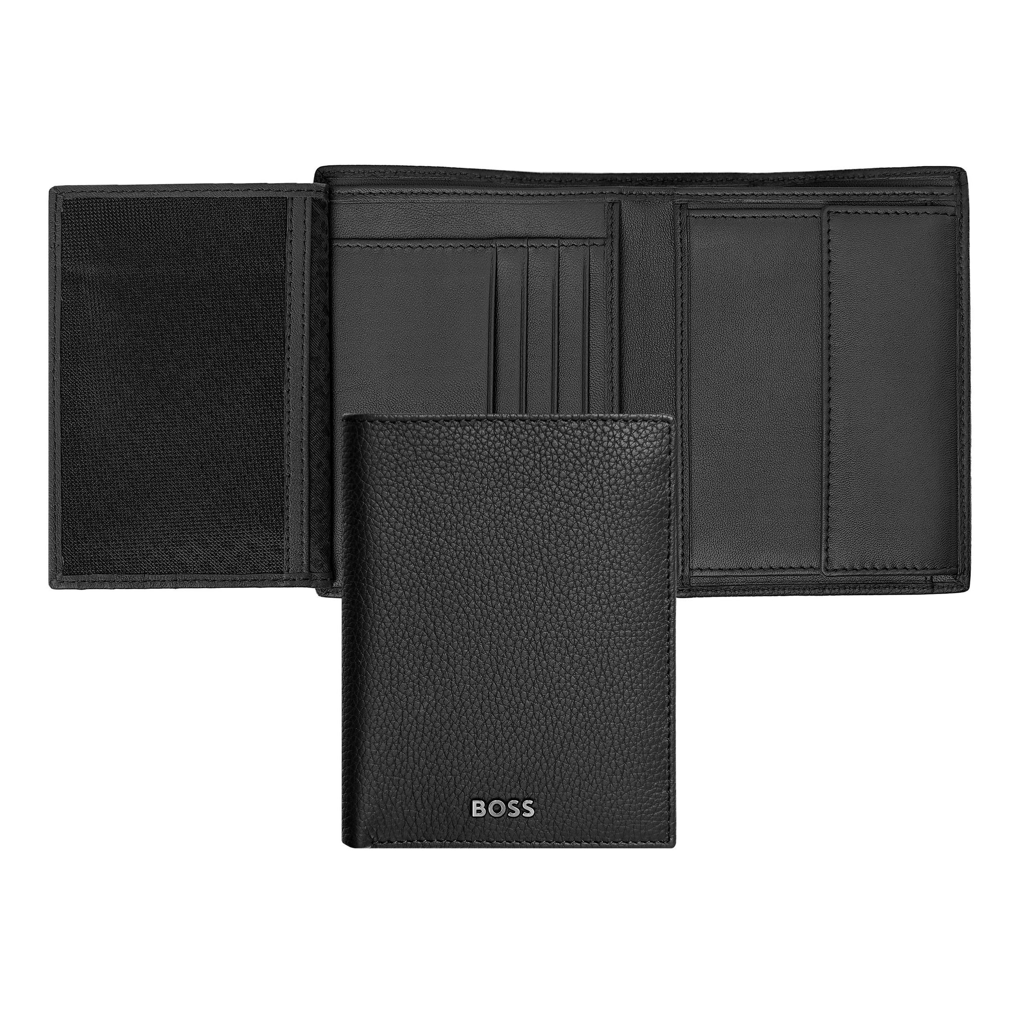 Small vertical wallets BOSS Grained Black flap Money wallet Classic –  Luxury Corporate Gifts | B2B Gifts Shop HK
