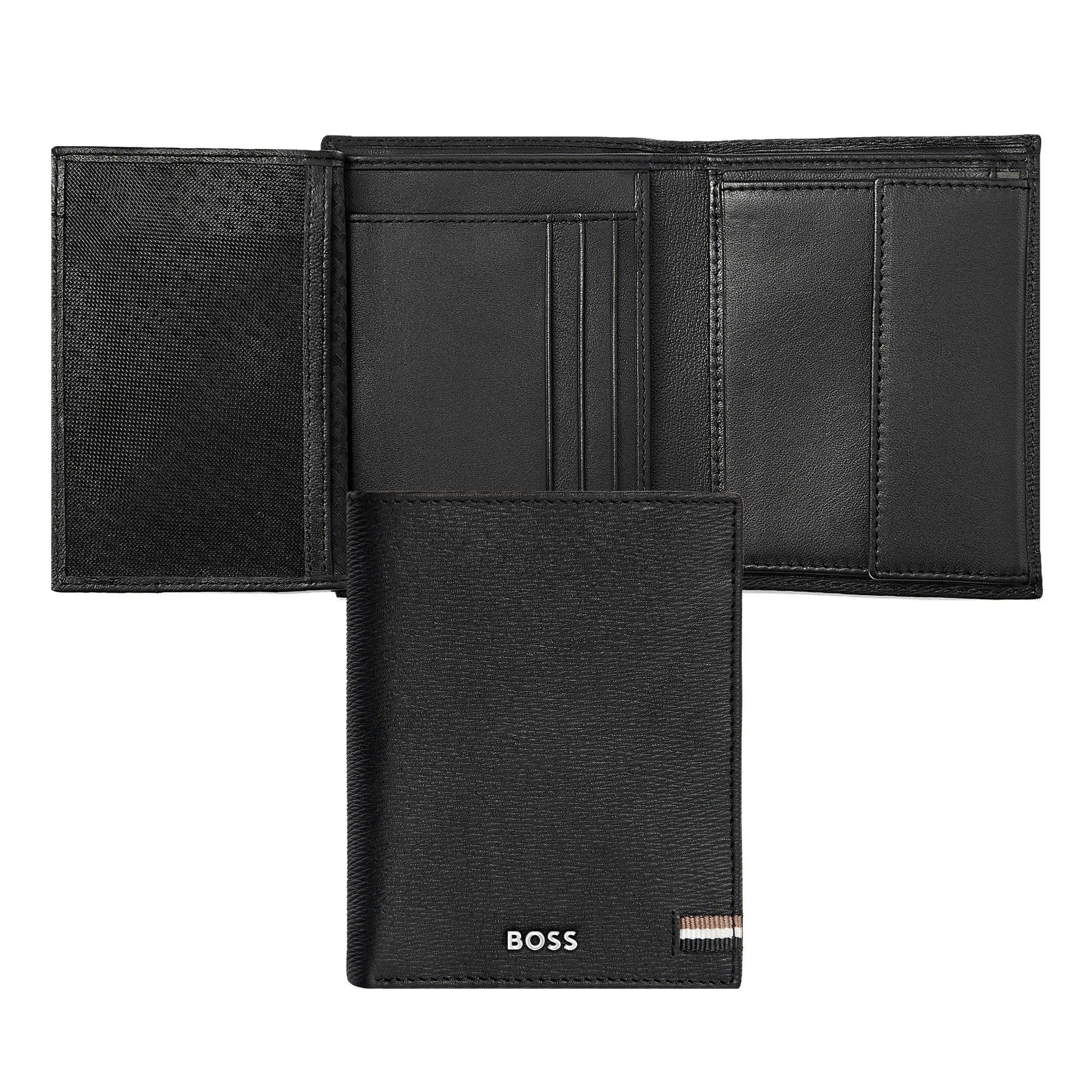 Men s flap wallets HUGO BOSS black Money wallet vertical flap Iconic Luxury Corporate Gifts B2B Gifts Shop HK