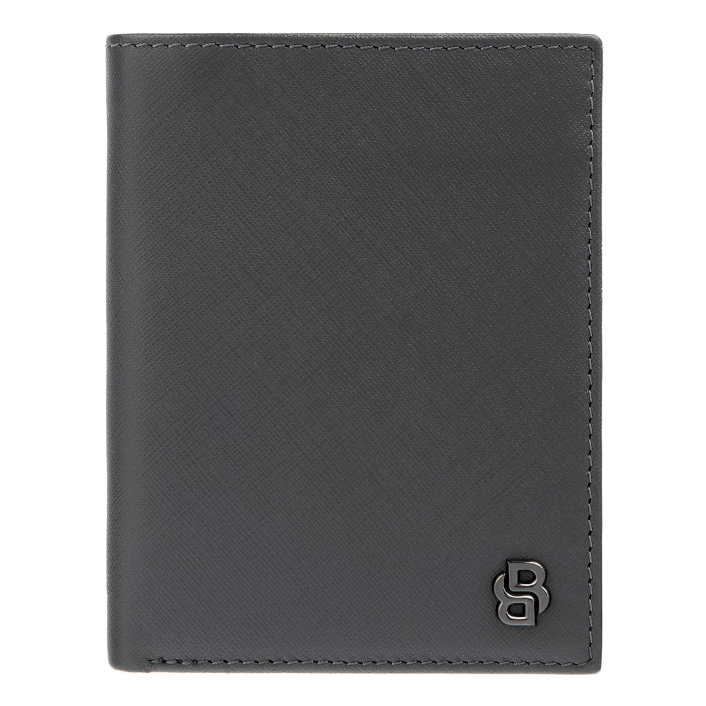HUGO BOSS trifold money wallet with flap with Double B inside lining