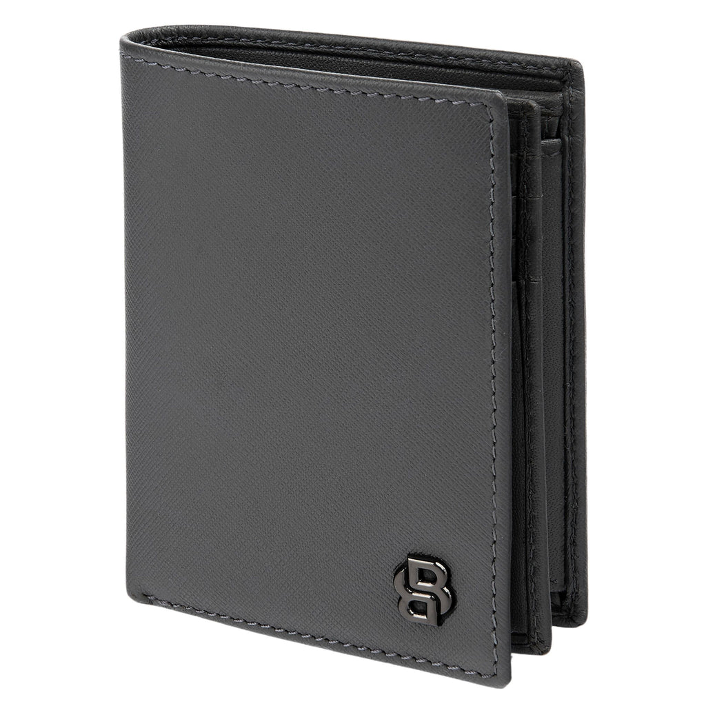 HUGO BOSS trifold money wallet with flap with Double B inside lining