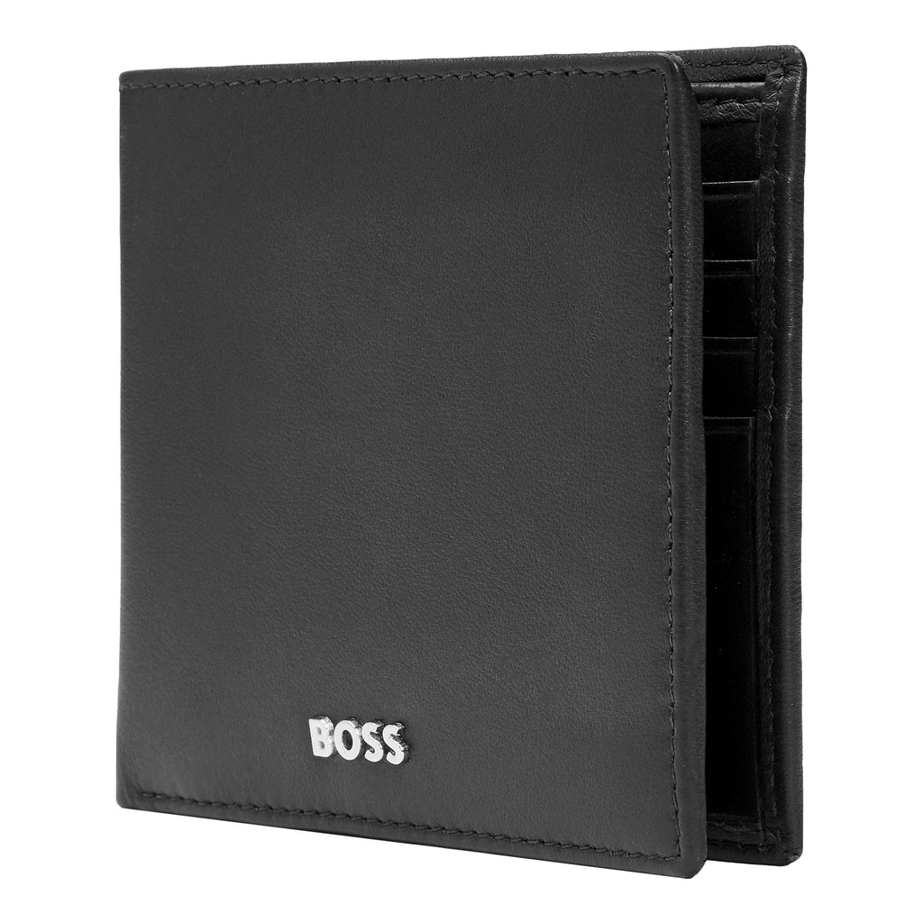  Men's executive wallets HUGO BOSS Smooth Black Leather Wallet Classic 