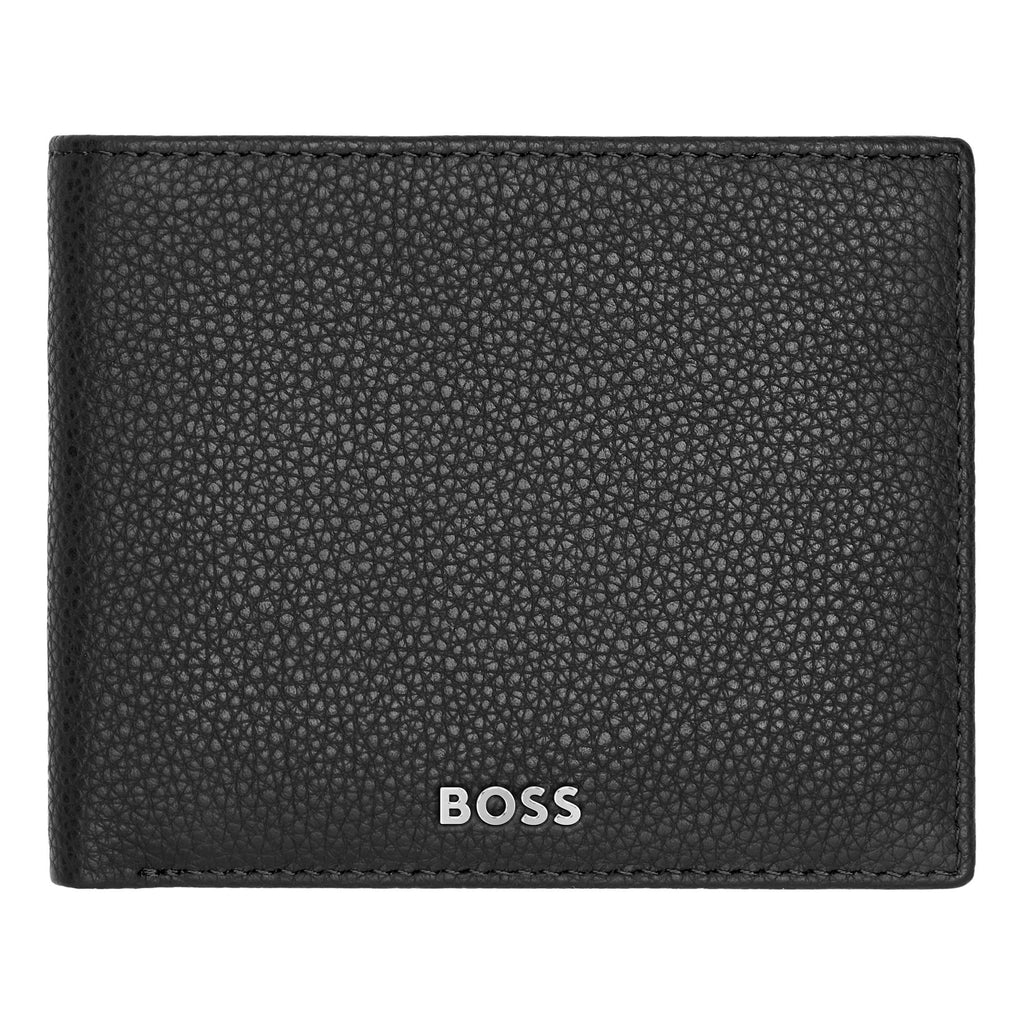Men's wallets & purses HUGO BOSS Grained Black Leather Wallet Classic 