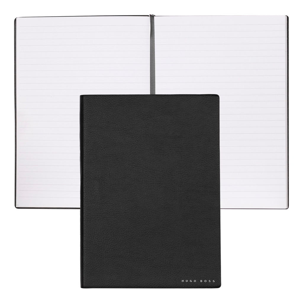 Luxury business gift sets HUGO BOSS Black ballpoint pen & A5 note pad