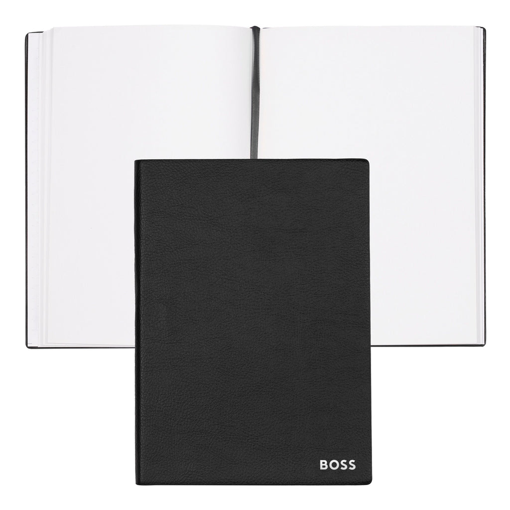 Gift for him BOSS A5 Notebook Essential Storyline Black Plain