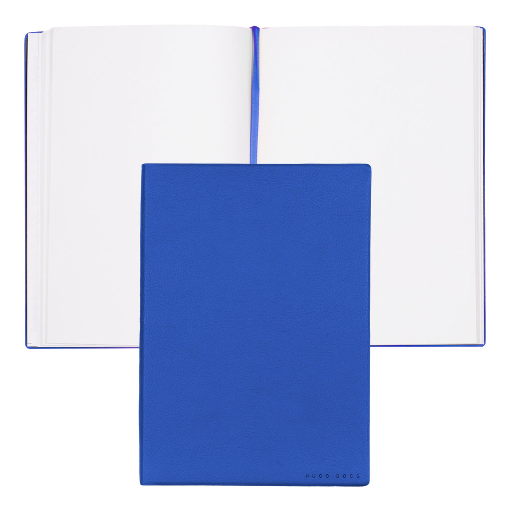 Premium gift set HUGO BOSS Blue ballpoint pen & A5 note pad