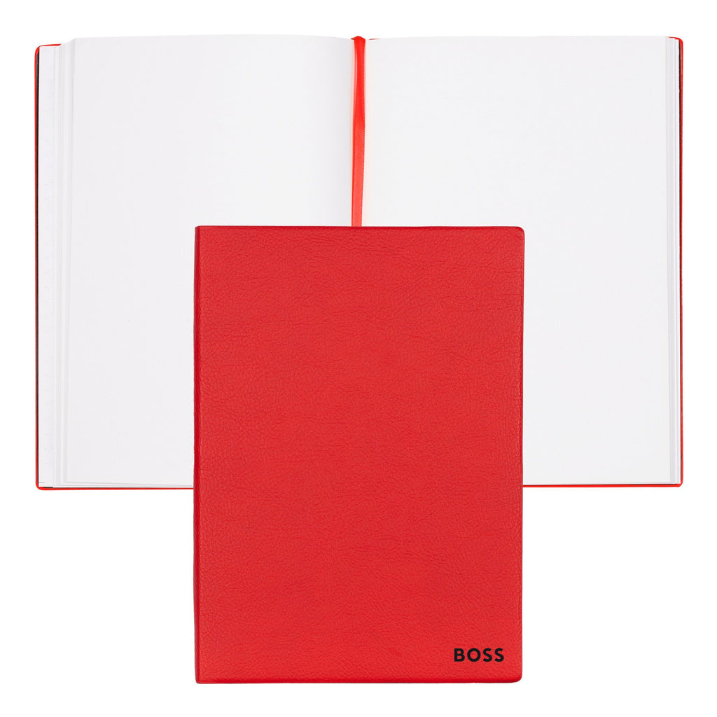 Gift set ideas HUGO BOSS red ballpoint pen & A5 note pad with gift box