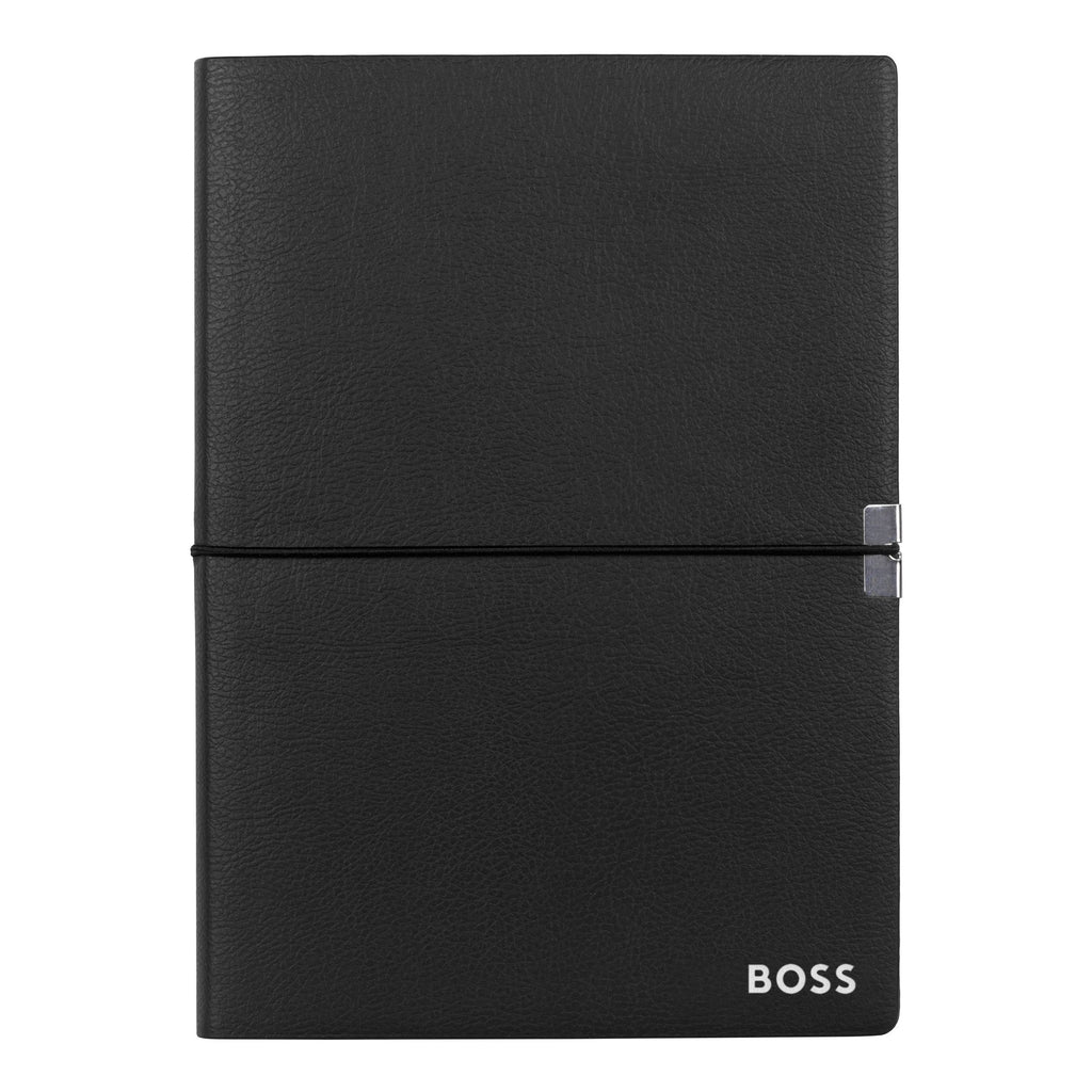 BOSS A5 Notebook Elegance Storyline Black Lined with elastic closure