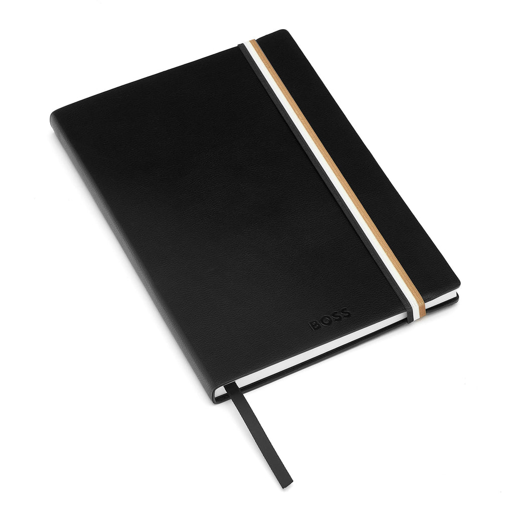 A5 Notebook Iconic Black Lined from BOSS business gifts