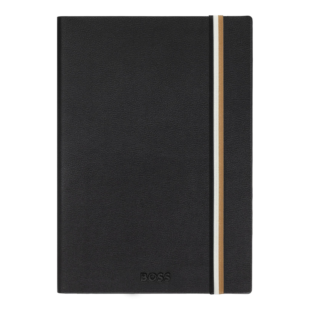 A5 Notebook Iconic Black Lined from BOSS business gifts