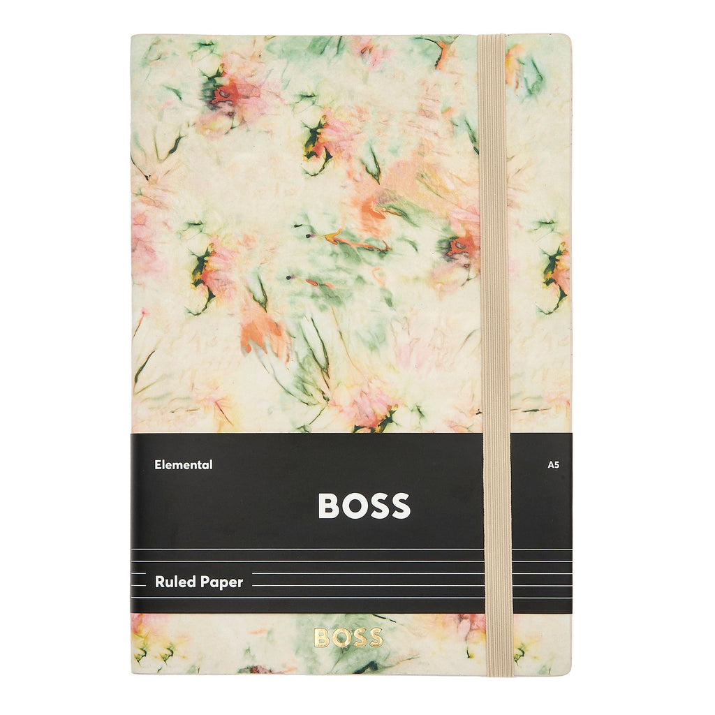 Floral notebooks & notepads BOSS A5 Notebook Tie-dye Flower Cream Lined