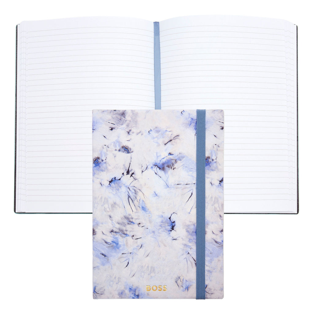 Floral cover notebooks BOSS A5 Notebook Tie-dye Flower Violet Lined