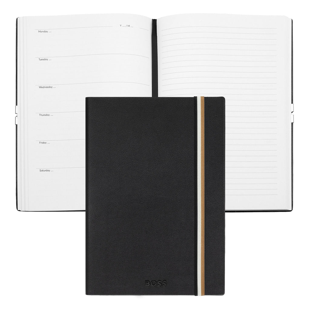 Planner notebooks BOSS Black A5 Agenda Notebook Iconic