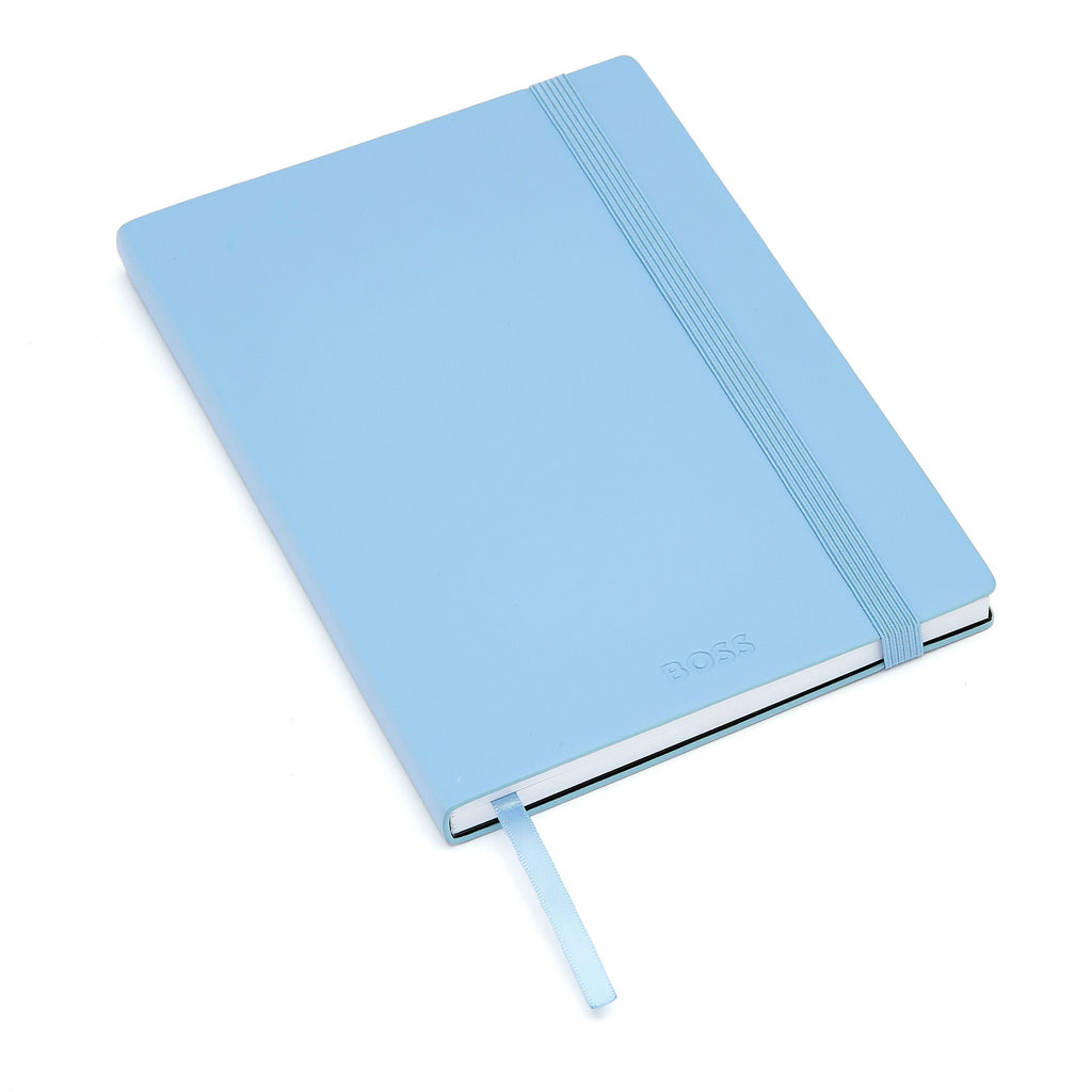 BOSS A5 Notebook Pastel Classic Light Blue Lined with light blue cover